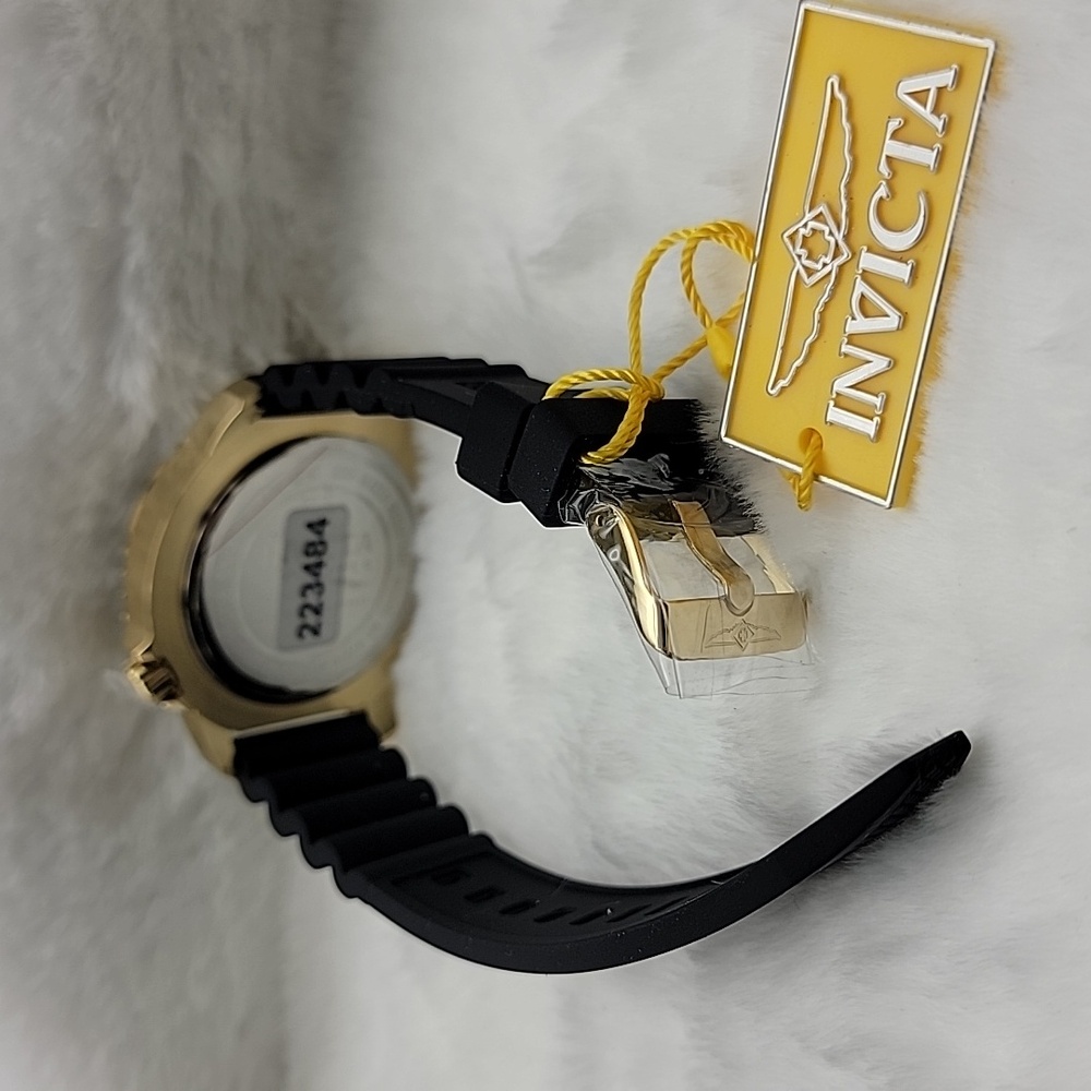 NEW 47226 Invicta Black and Gold Pro Diver Neptune Mens 48mm Gold Black Watch - Picture 4 of 7